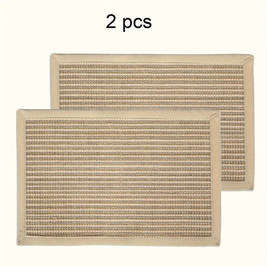 Premium Sisal Cat Scratching Mat - Horizontal, Thickened Cream Floor Pad for Claw Care & Furniture Protection, 23.6 x 15.7 Inches