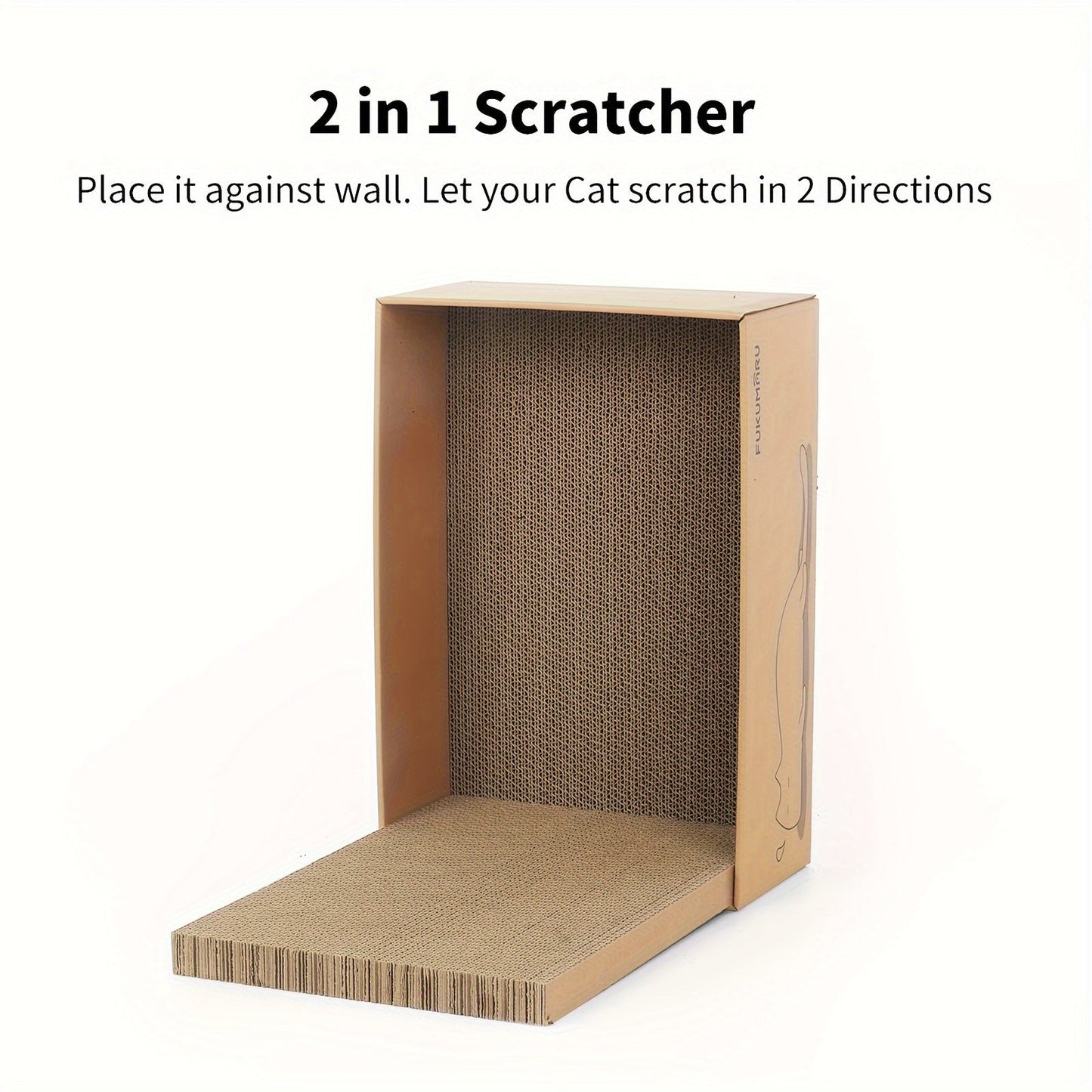 5 PCS Cat Scratching Boards, 17.1 X 11.4 Inch Ex-Large Cats Scratcher Box, Scratch Box For Large, Medium Cats And Kittens, Reversible Cardboard Scratchers, Protect Furniture