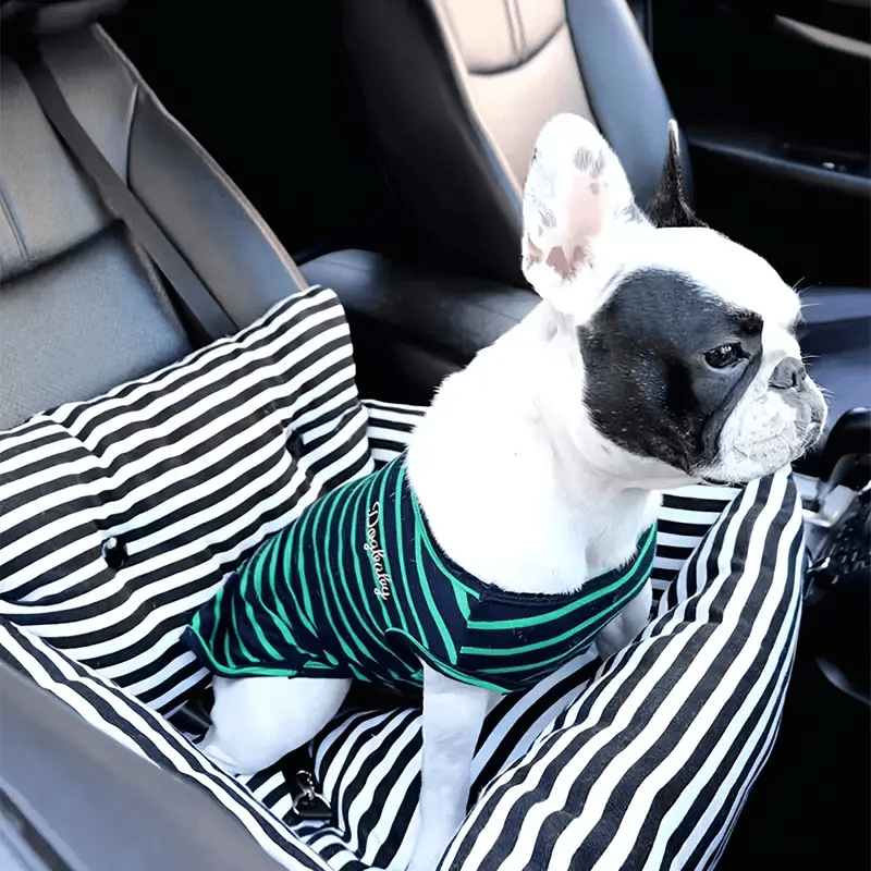 Plush Washable Pet Car Seat for Small & Medium Dogs & Cats: Comfortable & Safe Travel for Your Furry Friend